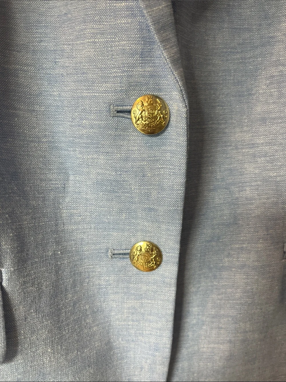 J. Crew Women's Light Blue Linen Blend Blazer